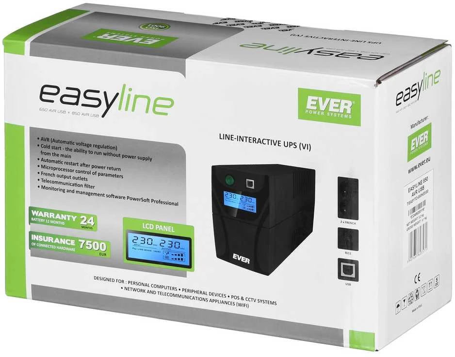UPS Ever Easyline 850AVR USB