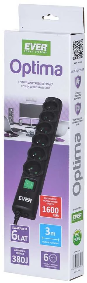 Ilgiklis - Ever Optima 3m Juodas
