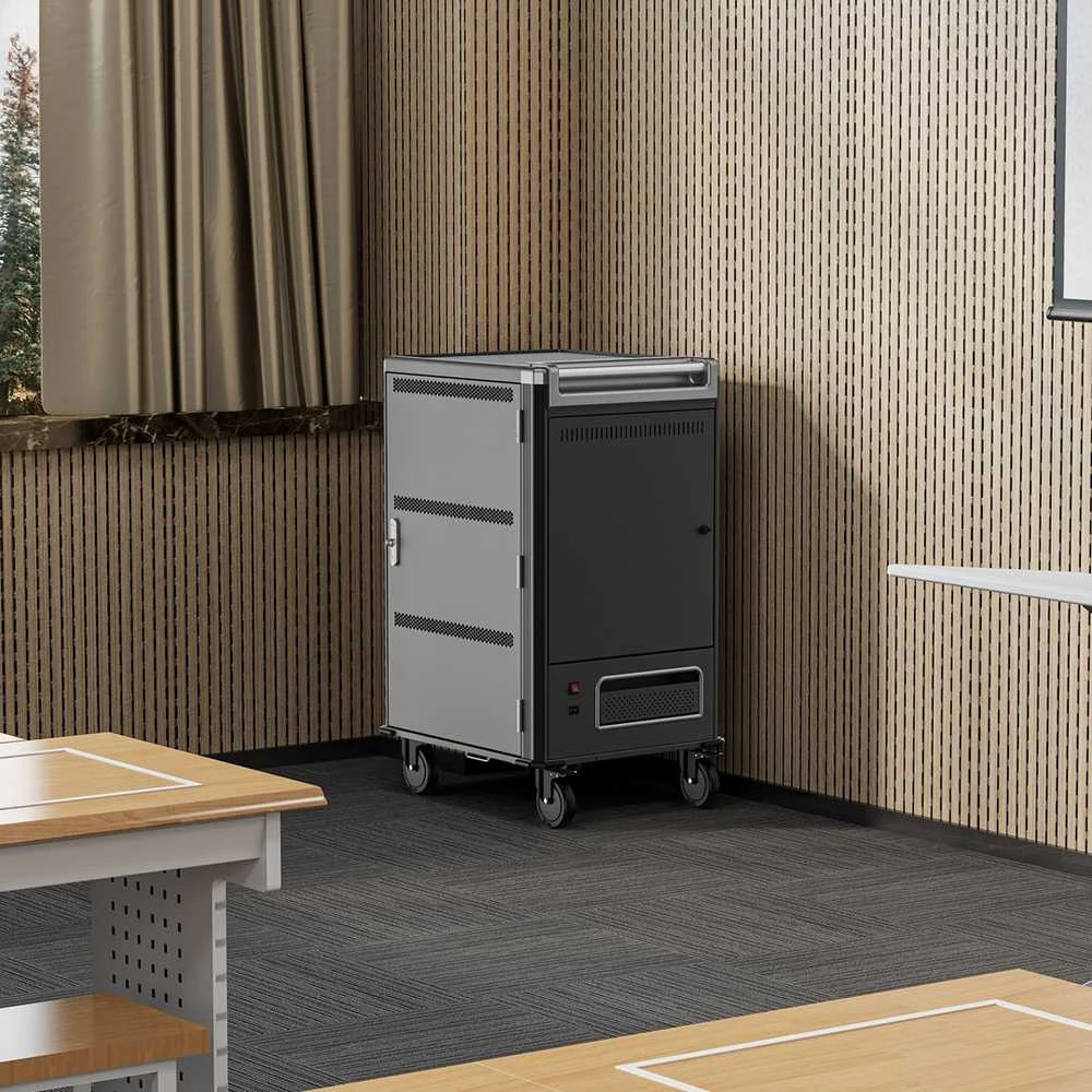 Ewent EW1701 portable device management cart/cabinet Portable device management cabinet Juodas, Pilkas