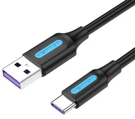 Vention prailginimo kabelis USB 3.0 - USB 1m - Juodas