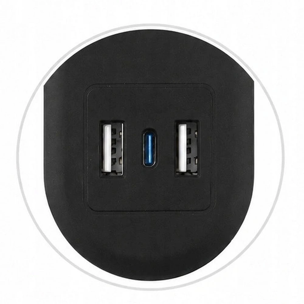 Extension cord 4 sockets + 2 x USB A + USB C Art FU810 1,5 m juodas