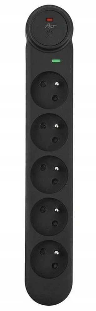 Extension cord 5 sockets Art F2100 1,5 m juodas