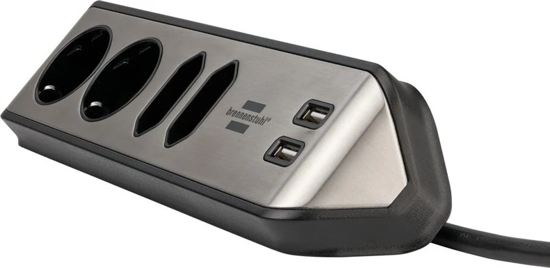 Buitinis ilgintuvas BRENNENSTUHL, 4 vt, 2USB, 2m