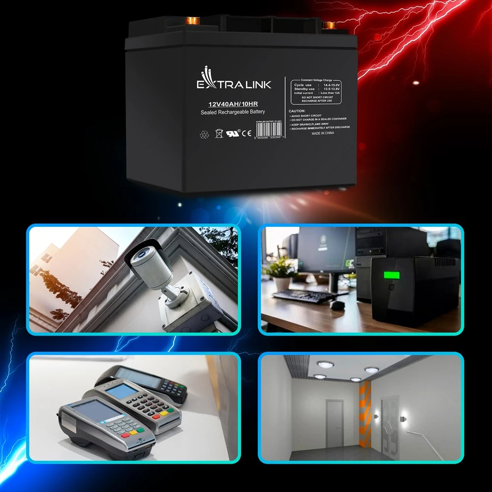 Extralink akumuliatorius Baterija ACCUMULATOR 12V 40AH – Batterie – 40.000 mAh Rūgštinis akumuliatorius (VRLA) 13,5 V 12 Ah