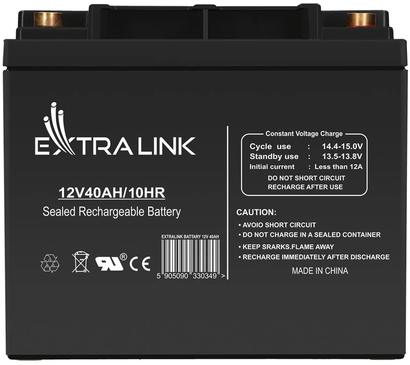 Extralink akumuliatorius Baterija ACCUMULATOR 12V 40AH – Batterie – 40.000 mAh Rūgštinis akumuliatorius (VRLA) 13,5 V 12 Ah