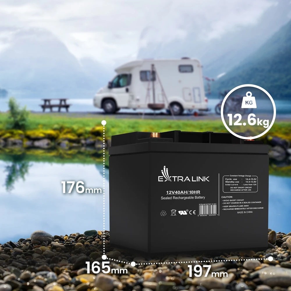 Extralink akumuliatorius Baterija ACCUMULATOR 12V 40AH – Batterie – 40.000 mAh Rūgštinis akumuliatorius (VRLA) 13,5 V 12 Ah