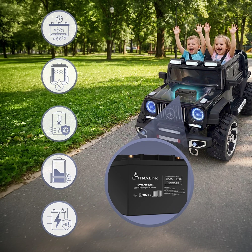 Extralink akumuliatorius Baterija ACCUMULATOR 12V 40AH – Batterie – 40.000 mAh Rūgštinis akumuliatorius (VRLA) 13,5 V 12 Ah