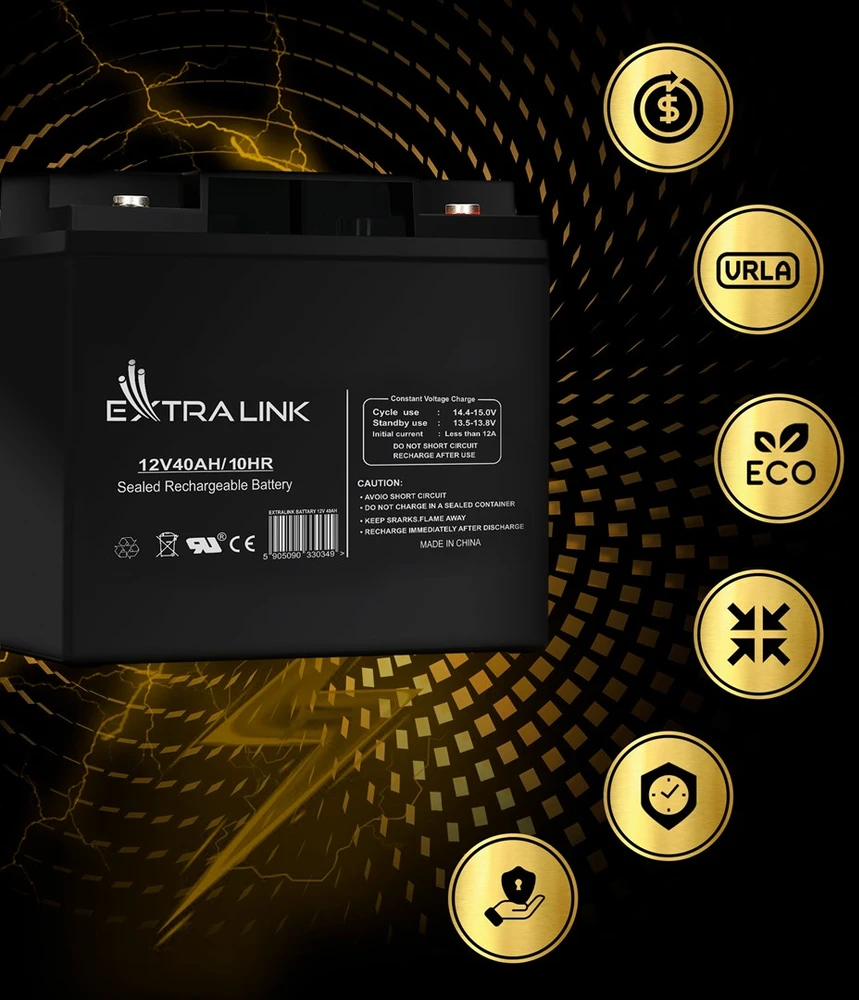 Extralink akumuliatorius Baterija ACCUMULATOR 12V 40AH – Batterie – 40.000 mAh Rūgštinis akumuliatorius (VRLA) 13,5 V 12 Ah