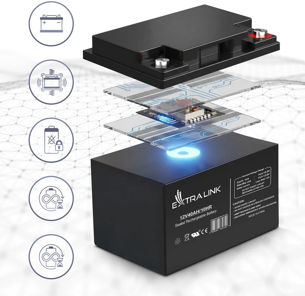 Extralink akumuliatorius Baterija ACCUMULATOR 12V 40AH – Batterie – 40.000 mAh Rūgštinis akumuliatorius (VRLA) 13,5 V 12 Ah