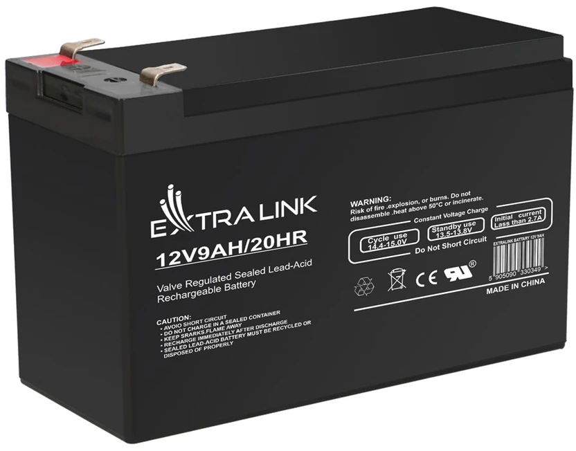EXTRALINK akumuliatoriaus akumuliatorius AGM 12V 9AH