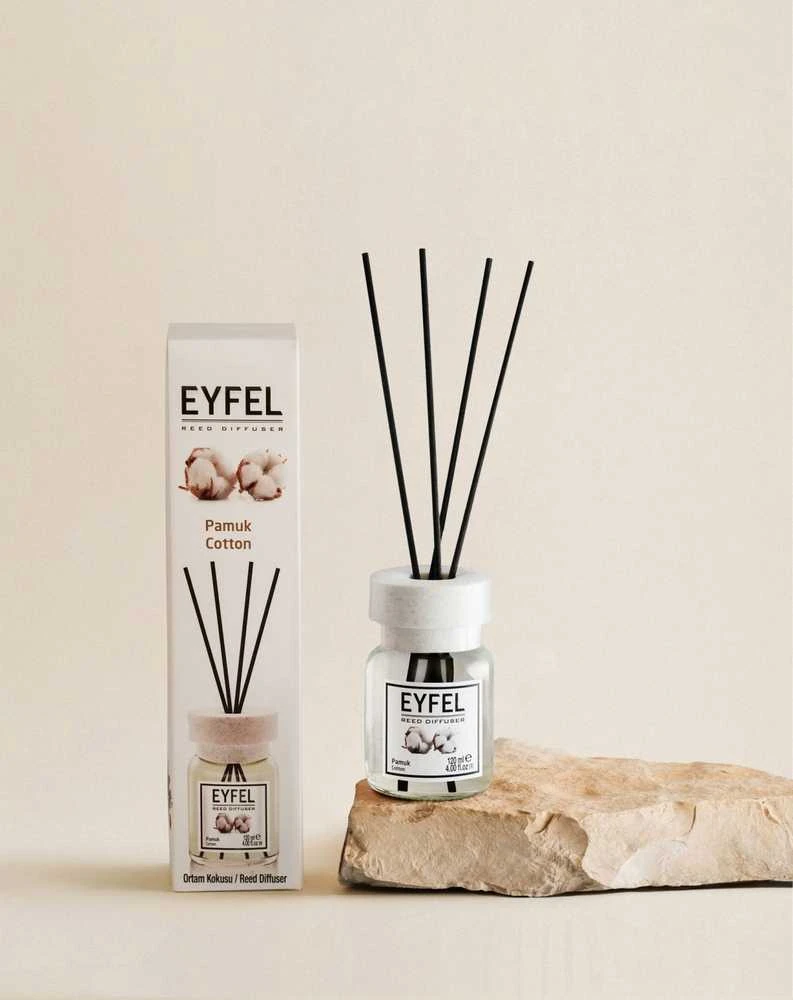 Atmosphera Eyfel namų kvapas su lazdelėmis "MEDVILNĖ 120 ml."