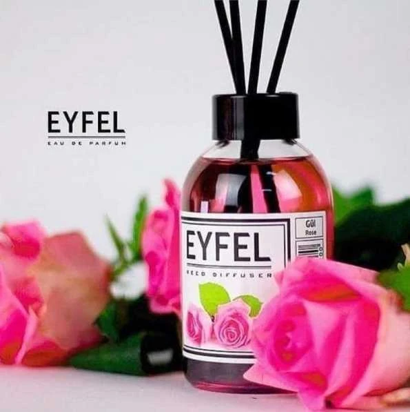 Eyfel namų kvapas su lazdelėmis "ROŽĖ 120 ml."
