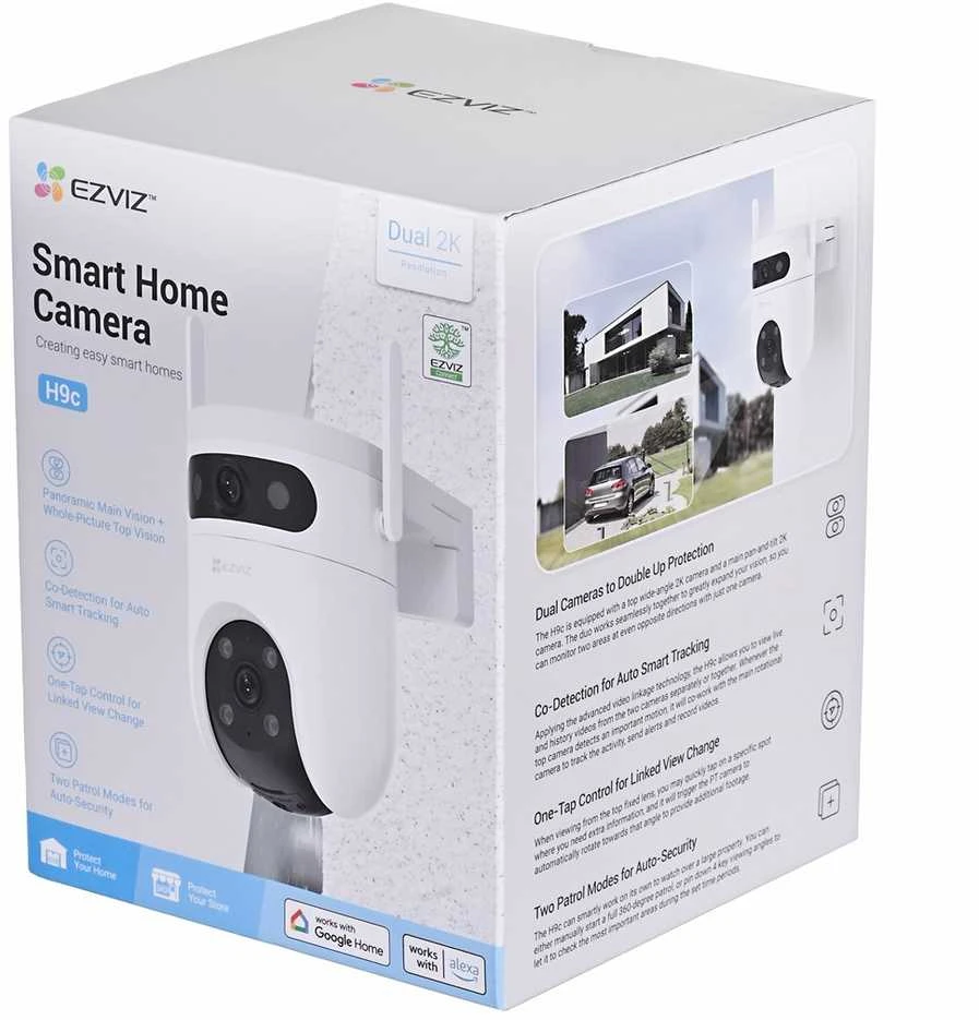 Saugumo Kamera - EZVIZ H9c Dual 2K Skliautas IP Lauko 2304 x 1296 Pikselių