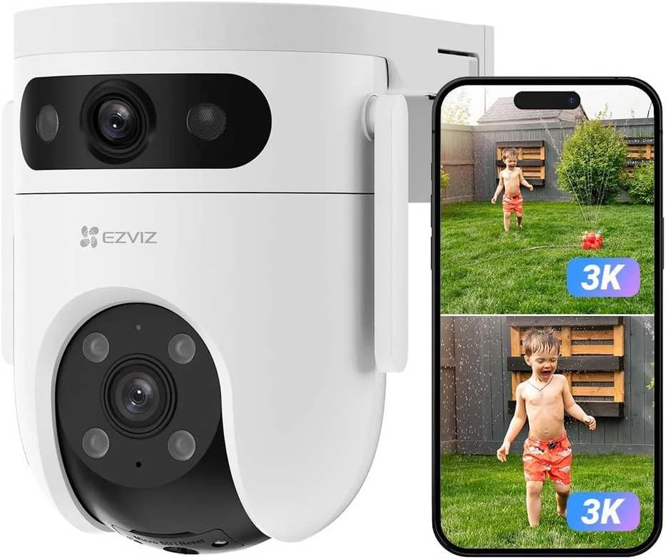 EZVIZ CS-H9C lauko valdoma ir kryptinė kamera (5 MP + 5 MP, dviejų lęšių)