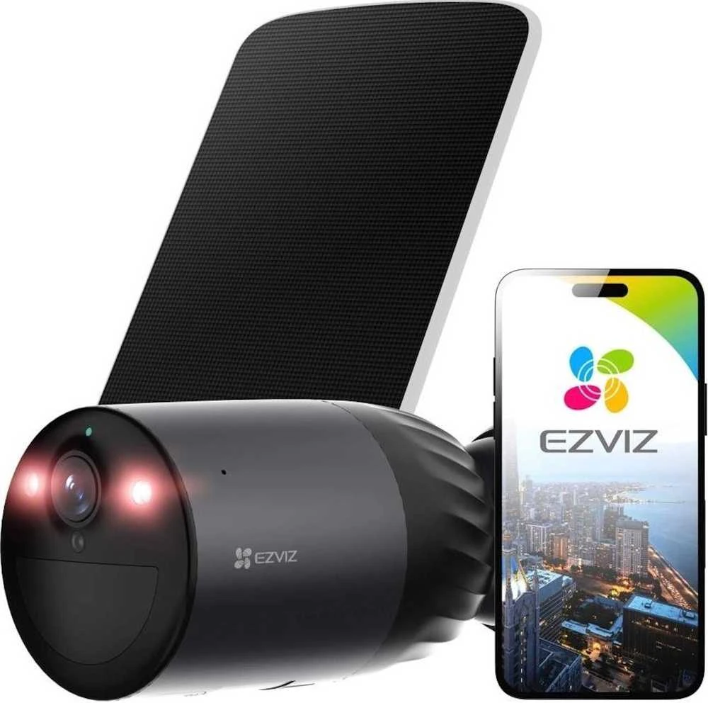 EZVIZ CS-EB3 4G lauko kamera su akumuliatoriumi ir saulės panele (2K, 4GA, 5W)