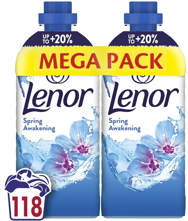 LENOR Audinių minkštiklis "Spring Awakening" 2x1.239 L (118 Skalbimų)