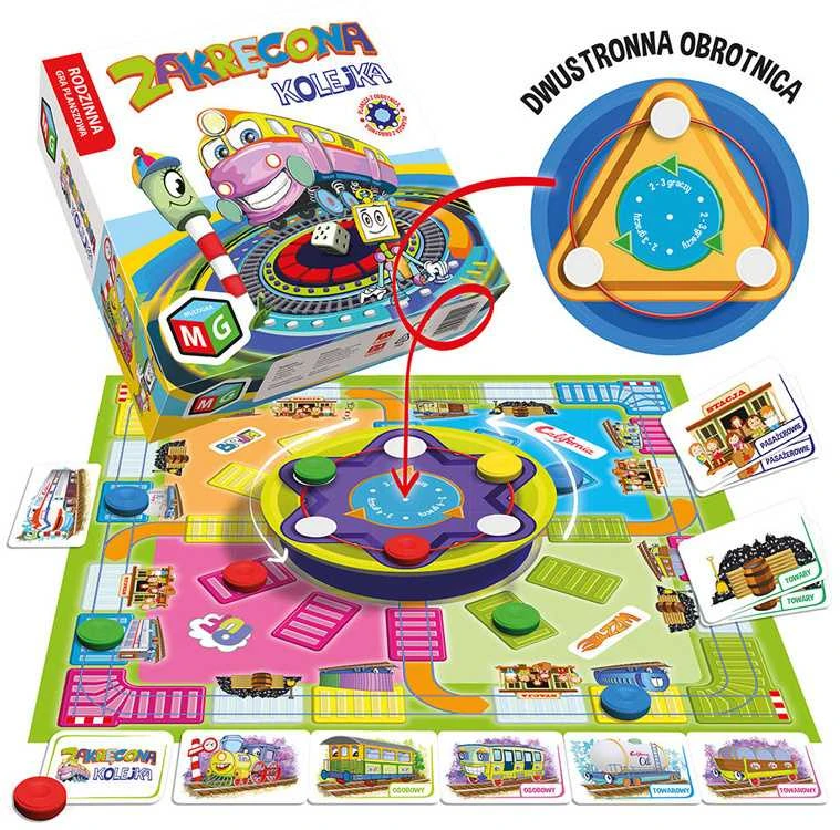 Multigra Šeimos stalo žaidimas susuktas traukinys Gr0567