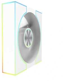 Korpuso Ventiliatorius - DarkFlash DM8 LINE Baltas 800–1600 RPM 58 CFM 4 Kontaktų PWM 5 V 3 Kontaktų ARGB 7 Menčių Ventiliatoriai Baltas