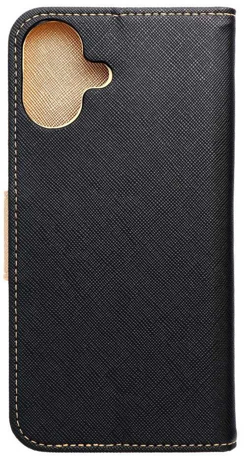 Dėklas Oem Flip case for iPhone 16 PLUS Fancy Book juodas / auksinis