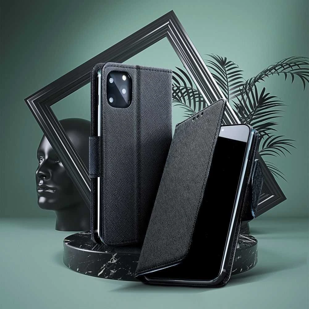 OEM atverčiamas dėklas Nokia G60 Fancy Book juodas