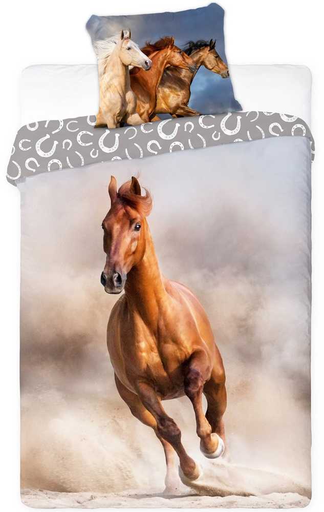Faro YOUTH BEDDING HORSES BAY HORSE 140X200CM + PILLOW 70X90CM