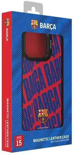 Ocpc „FC Barcelona“ dėklas, skirtas „iPhone 15 Pro Max“, magnetinis dėklas „MagSafe“ OFCBMCIP15PMBC BC