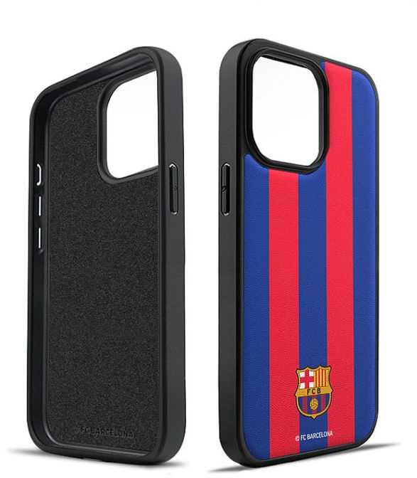 Ocpc „FC Barcelona“ dėklas, skirtas „iPhone 15“, magnetinis dėklas „MagSafe“ OFCBMCIP15BG BG