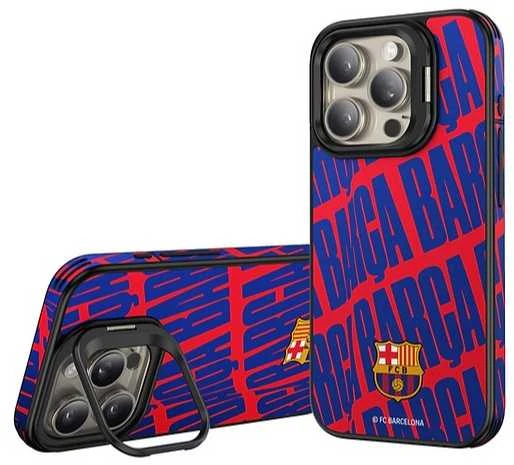 Ocpc „FC Barcelona“ dėklas, skirtas „iPhone 16 Pro“, magnetinis dėklas „MagSafe“ OFCBMCIP16PBC BC