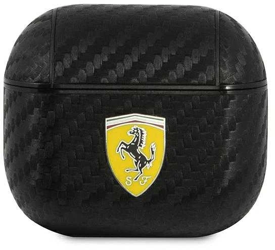 Ferrari FESA3CABK AirPods 3 dėklas, juodos spalvos, On Track PU Carbon