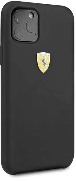 Ferrari Silicone silikoninis telefono dėklas iPhone 11 Pro Max, juodas