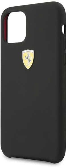 Ferrari Silicone silikoninis telefono dėklas iPhone 11 Pro Max, juodas