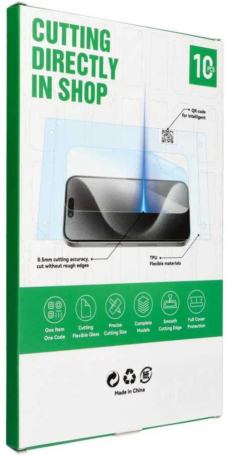 Oem Film for back cover 180 x 120 mm 10pcs - sidabrinis