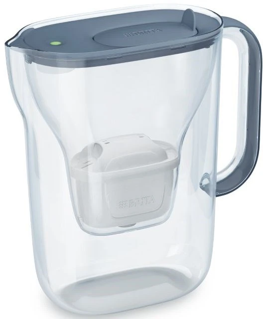 Vandens filtravimo ąsotis BRITA Style Essential 2.4L, pilkas su vandens filtrais MAXTRA PRO PURE PERFORMANCE, 4 vnt.