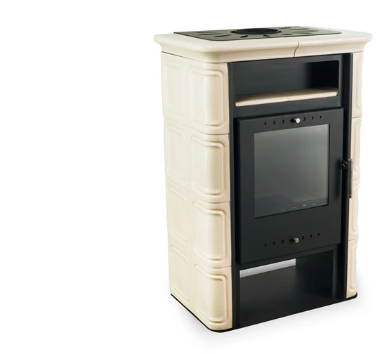 Fireplace NORDFLAM VERA CAPPUCCINOclr tiles. 6 kW