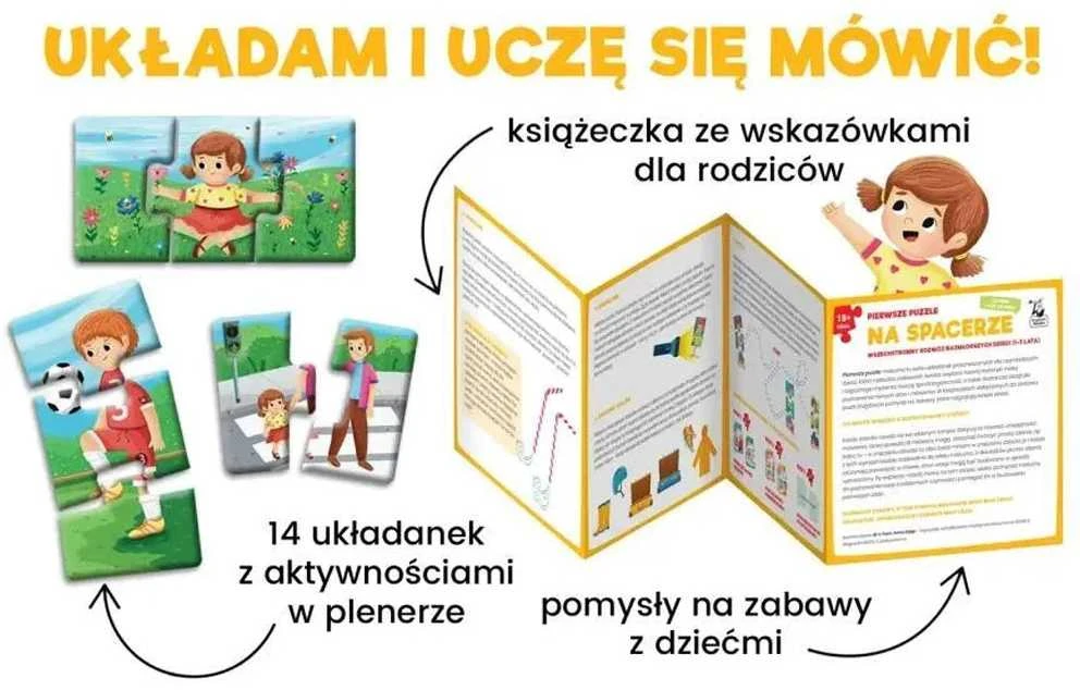 Kapitan Nauka Kapitono mokslas Pirmoji dėlionė pėsčiomis 14 galvosūkių + knyga KS1020