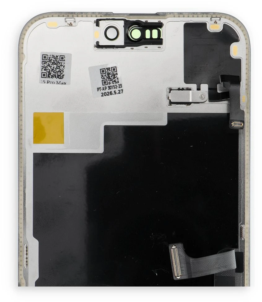 „FixCell“ LCD ekranas, skirtas „iPhone 15 PRO MAX“, SOFT OLED 120Hz artumo šviesos jutiklio lankstusis kabelis (Diagnozuojamas: Naudotas)