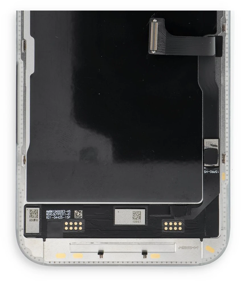 „FixCell“ LCD ekranas, skirtas „iPhone 15 PRO SOFT OLED 120Hz“ artumo jutiklio lankstusis kabelis (Diagnozuojamas: Naudotas)