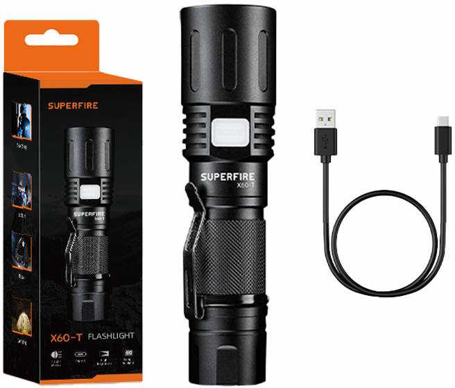 Žibintuvėlis Superfire X60-T 1500lm USB