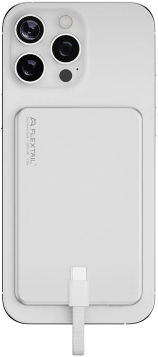 Flextail Zero Power Metal 5000mAh Power Bank (Sidabrinis)