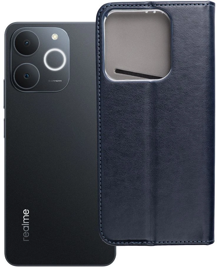 Realme NOTE 70 Smart Magneto atverčiamas dėklas, tamsiai mėlynas