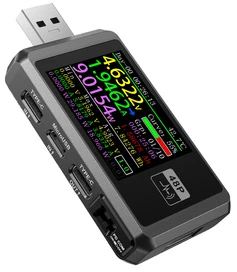 FNIRSI FNB48P USB Port Tester juodos spalvos