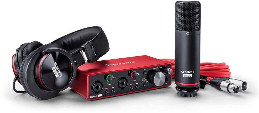 Įrašų kūrimo komplektas Focusrite Scarlett 2i2 Studio 4th Gen
