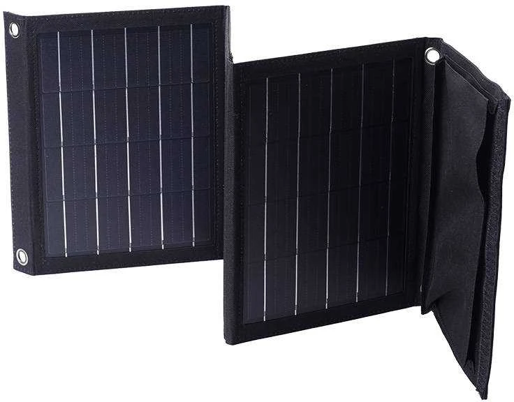 Sulankstomas saulės įkroviklis Choetech SC005 22W 2xUSB (juodas)