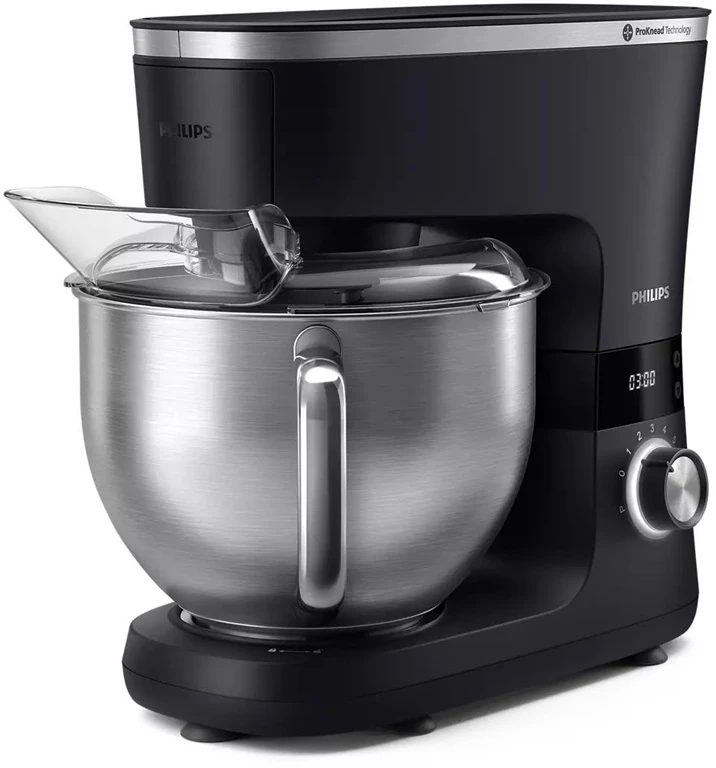 Virtuvinis kombainas „Philips“ serijos 7000 virtuvės mašina HR7962/21, 5,5 l dubuo, 8 greičių nustatymai, plakiklio priedas, smulkintuvo priedas, 1000 W