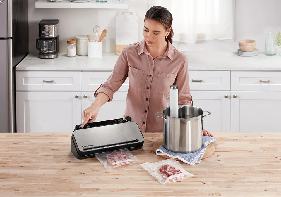 FoodSaver VS3190X vacuum sealer Juodas, Nerūdijantis plienas