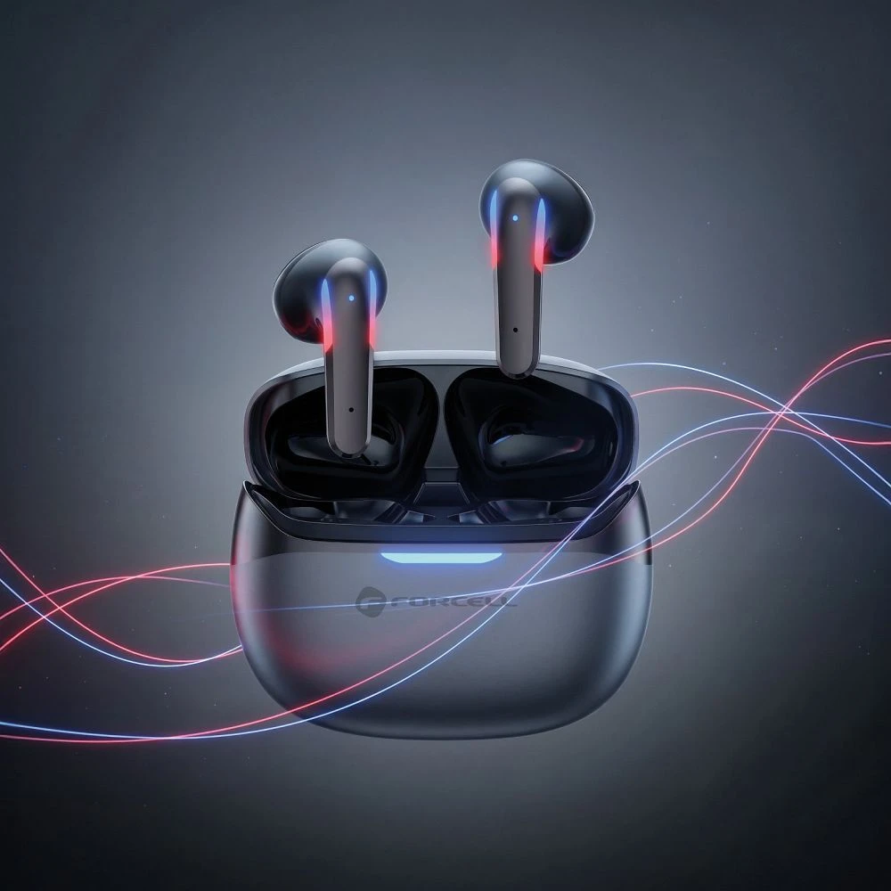 Ausinės Forcell F-Audio Pulse Air ENC Belaidės In-Ear TWS Earbuds juodas