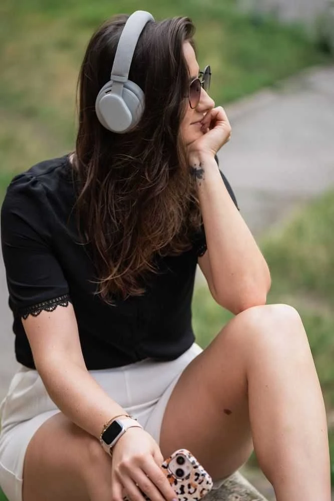 Belaidės ausinės Forcell F-Audio Touch Beat ANC pilkas