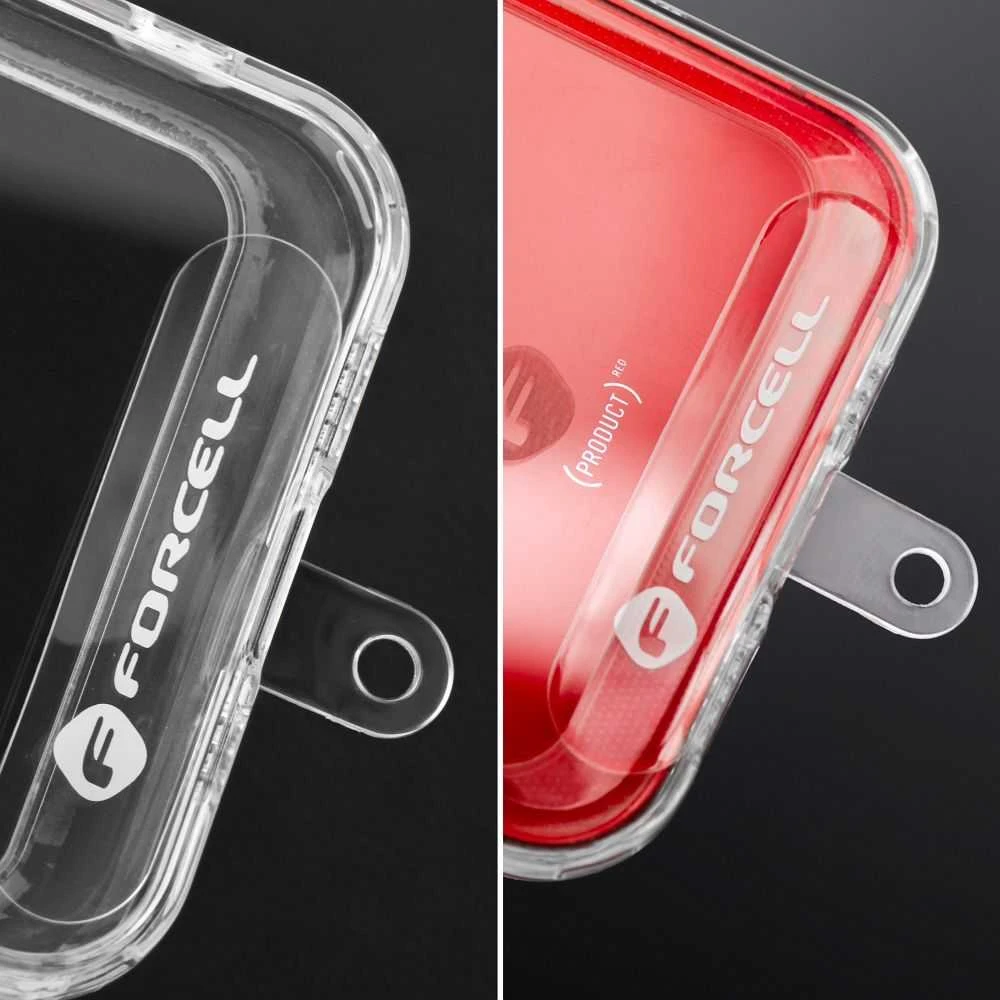 FORCELL F-DESIGN S10X165 telefono virvelė per petį su reguliuojamu ilgiu (maks. 82,5 cm kilpoje) juoda