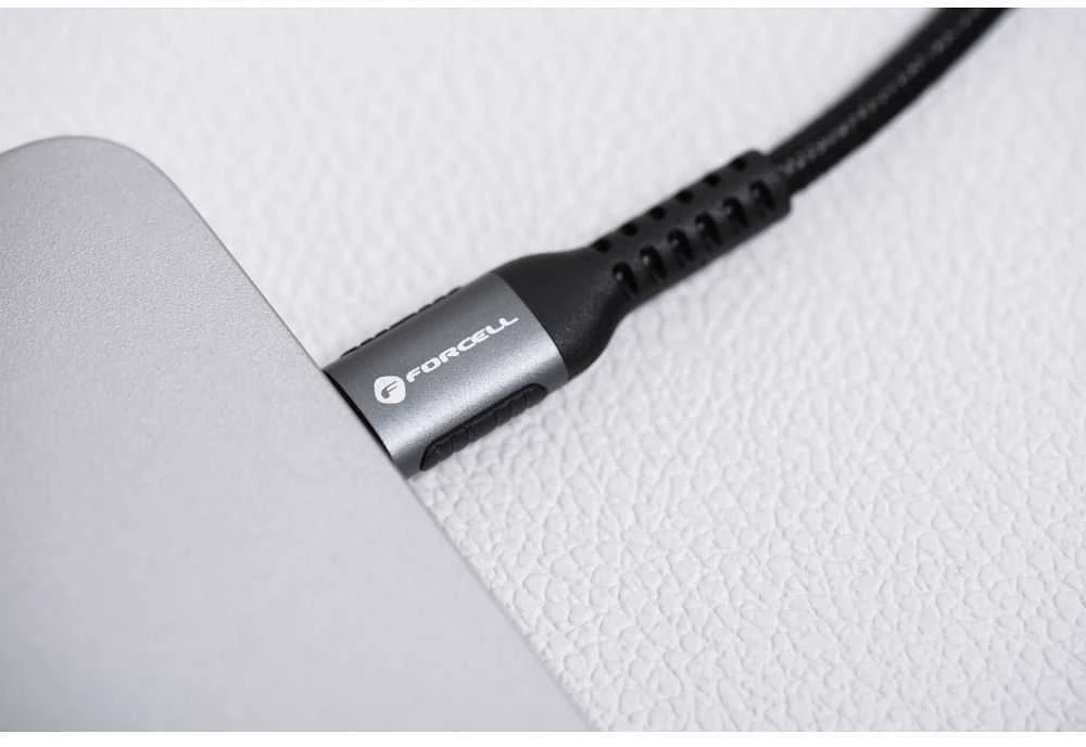 USB C į USB C laidas Forcell F-Energy QC4.0 PD 5A 240W Cafule 3 m C263 juodas