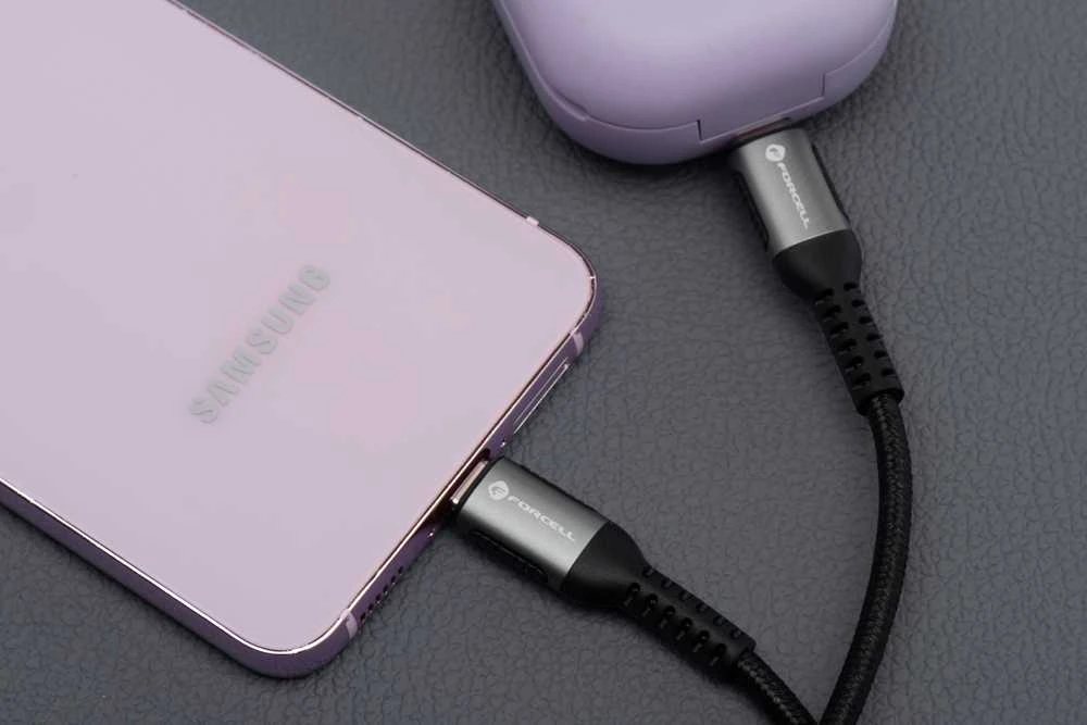 USB C į USB C laidas Forcell F-Energy QC4.0 PD 5A 240W Cafule 3 m C263 juodas
